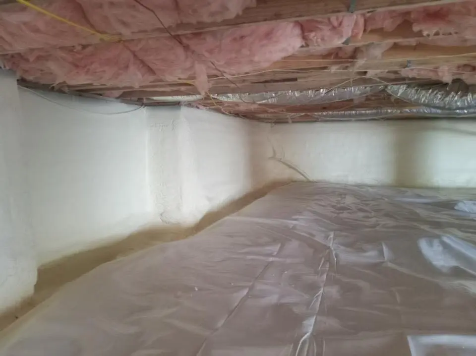 Crawl space encapsulation with closed-cell spray foam for Attic Insulation in Thomasville